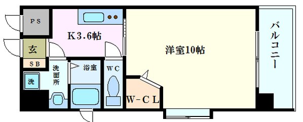 十日市町駅 徒歩3分 8階の物件間取画像